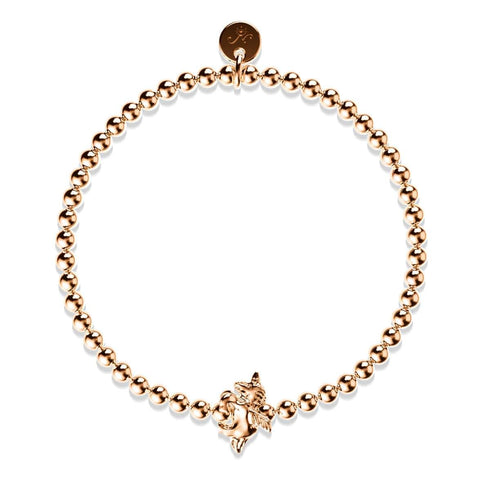 Pegasus | 18k Rose Gold | Winged Unicorn Charm Bracelet
